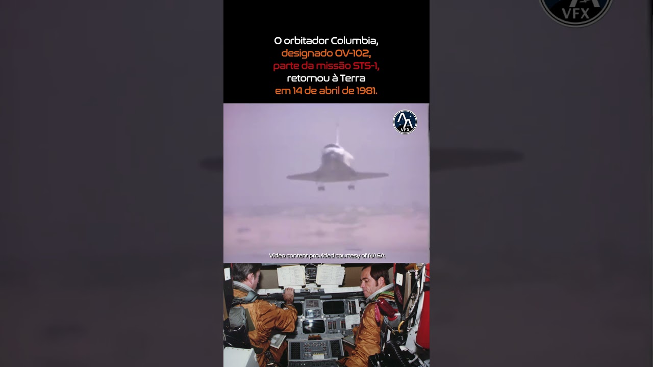 &Ocirc;nibus Espacial: Miss&atilde;o STS-1 | Pouso do Orbitador OV-102 Columbia #NASA #onibusespacial