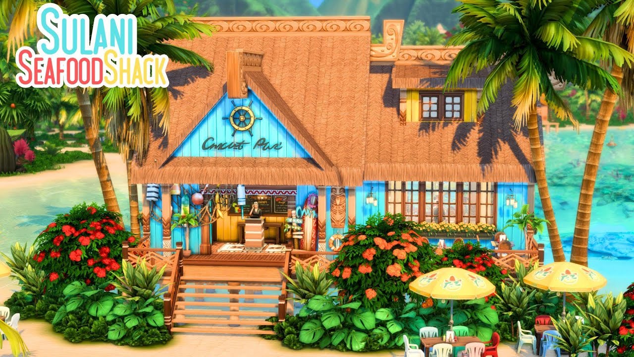 Sulani Seafood Shack 🦞 The Sims 4 Speed Build