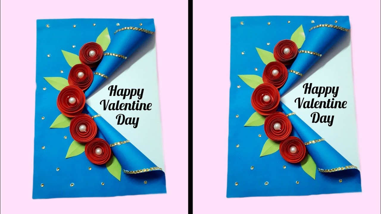 Valentine day card making || How to make a pop up card || Greeting card
