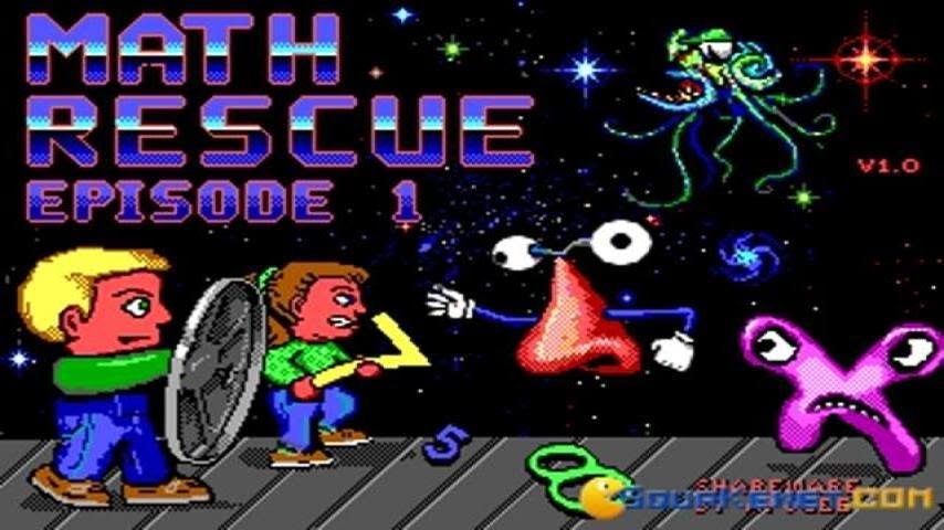 Math Rescue gameplay (PC Game, 1992)