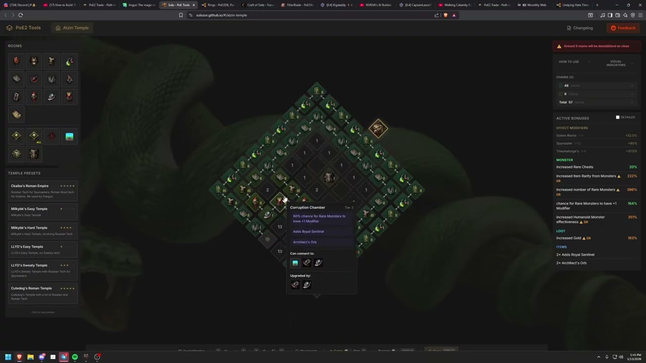 Complete Vaal Temple Without Sac Chamber | (Sushi Roll Tech)