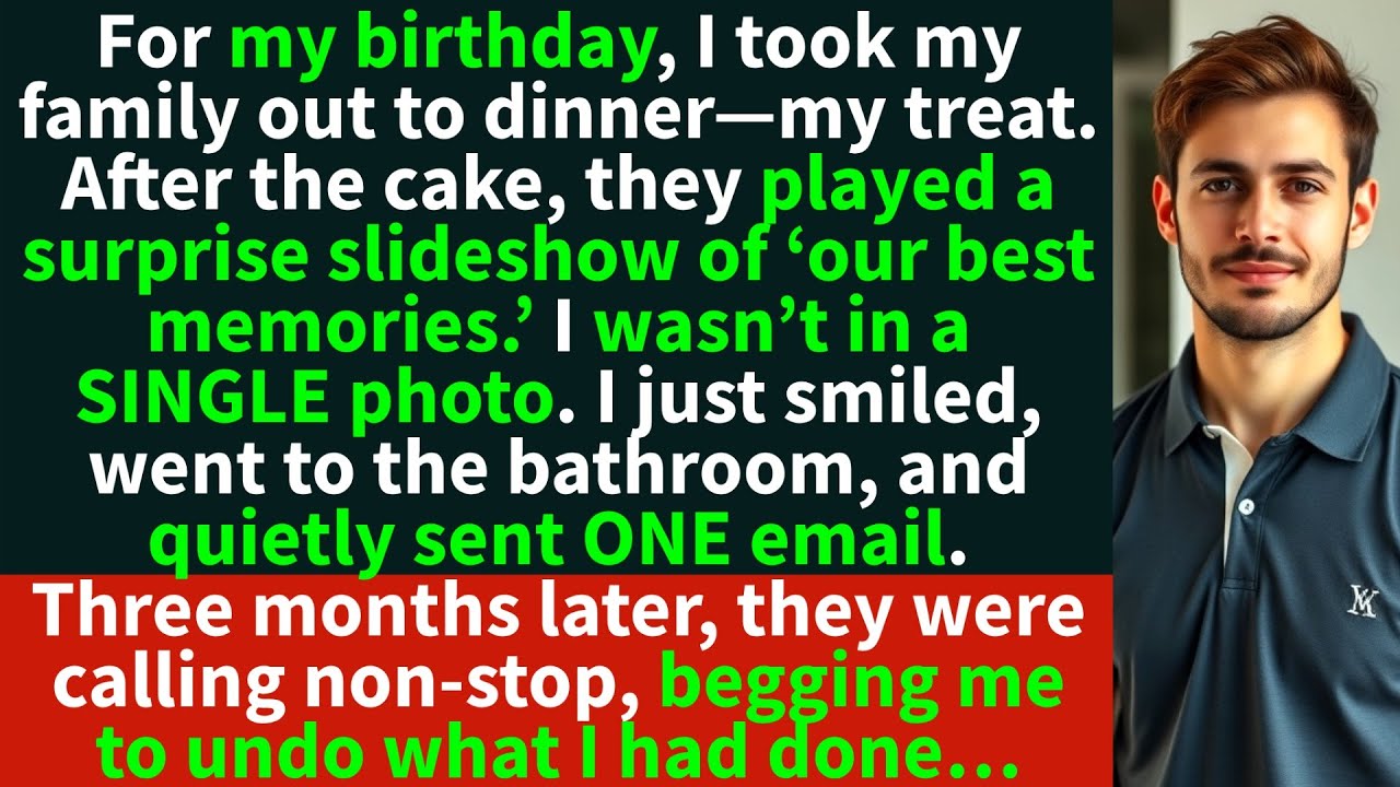 My family made a slideshow of ‘our best memories.’ I wasn’t in a SINGLE photo. So I did THIS…