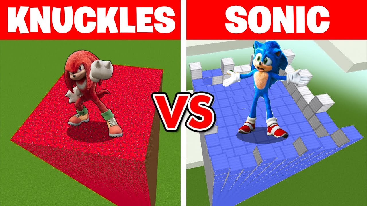 SONIC VS KNUCKLES TORONY A MINECRAFTBAN!