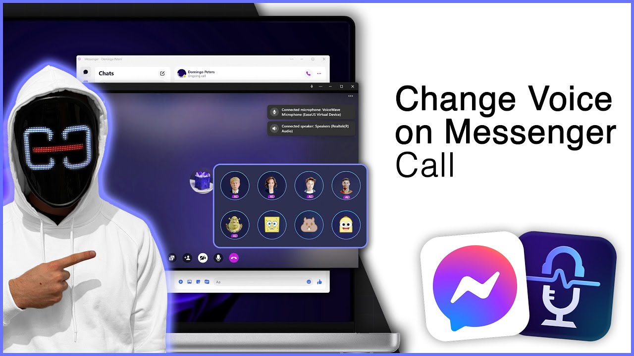 Как изменить голос в Messenger Call! [Голосовой ИИ]