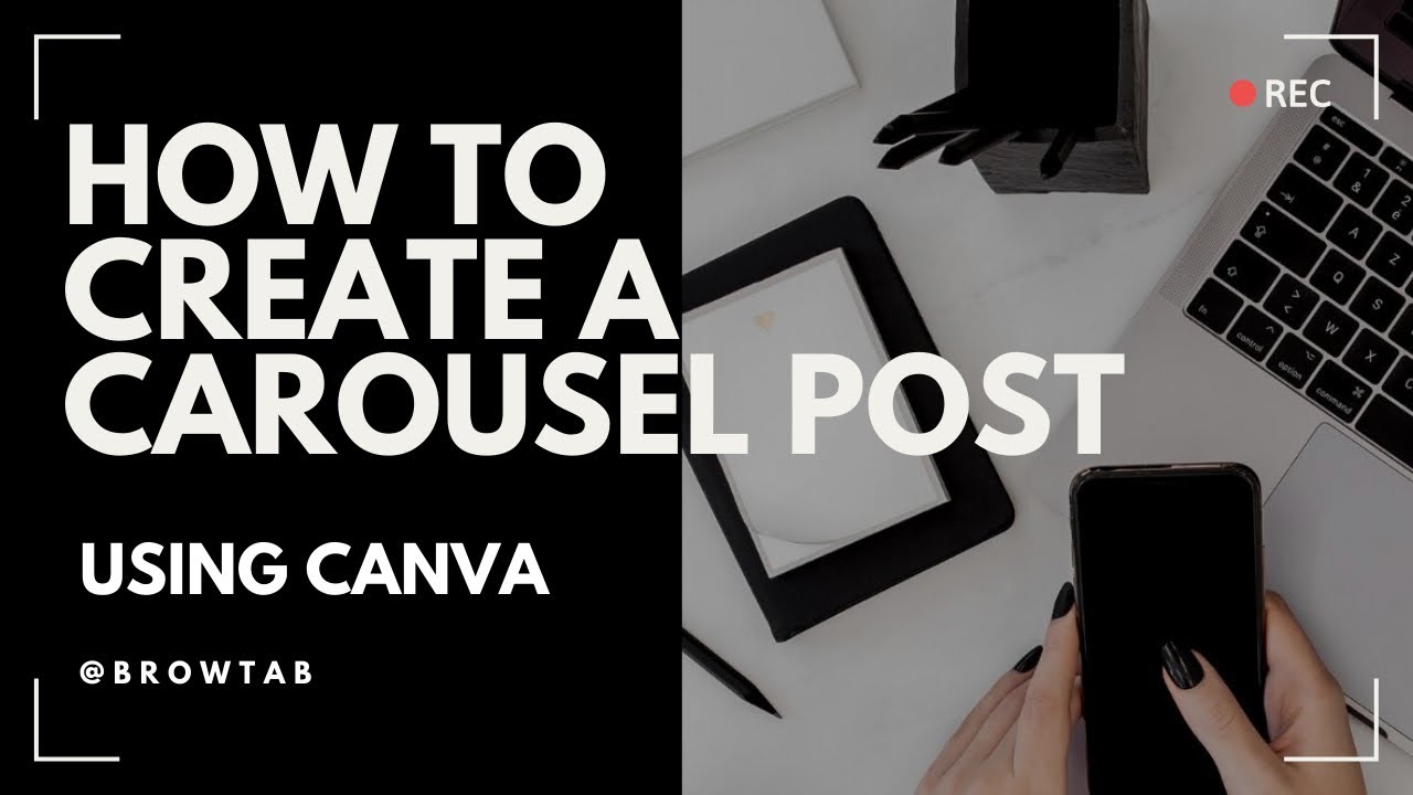 How to create a carousel post using Canva #canvatutorial #canva #beautybusiness