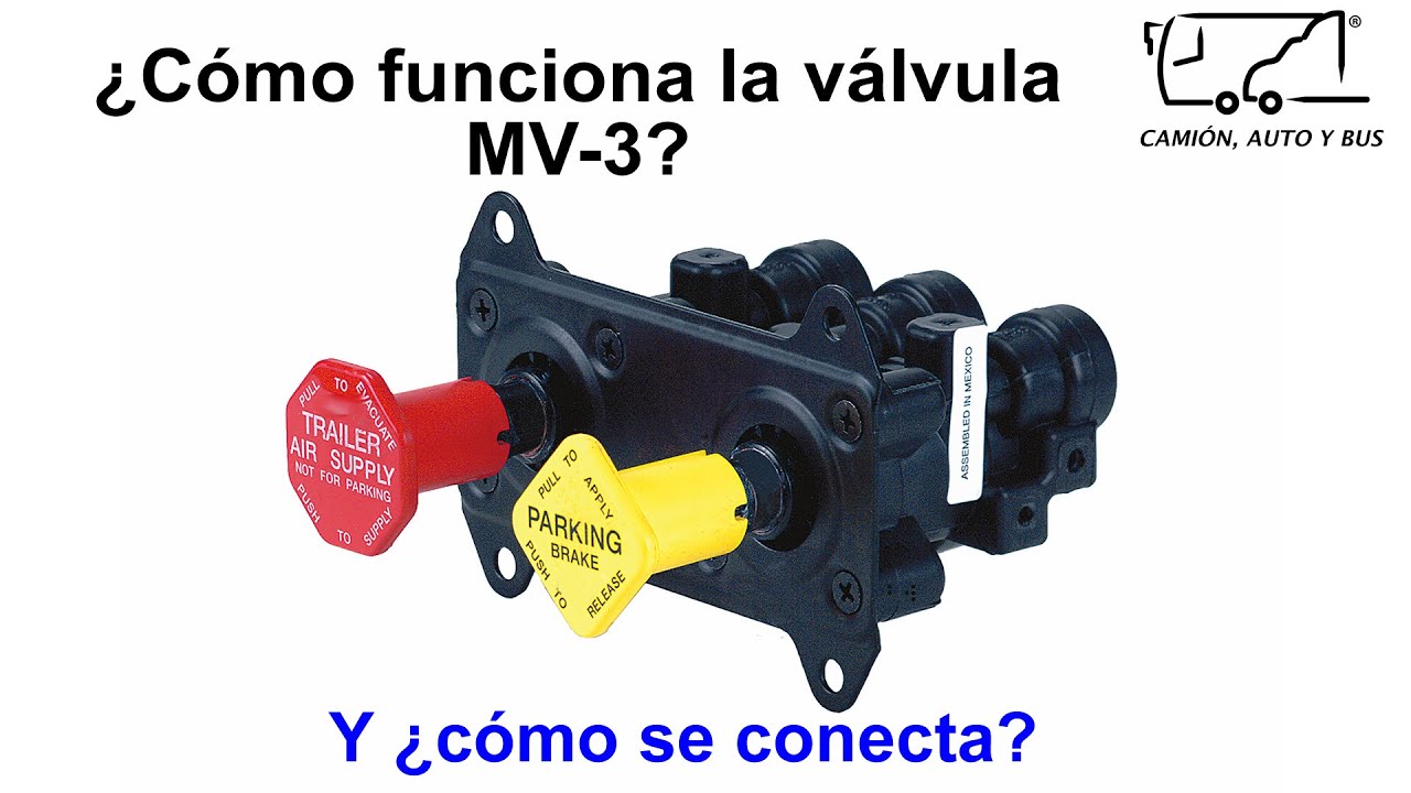 ¿Cómo se conecta la válvula MV-3? | Frenos de aire