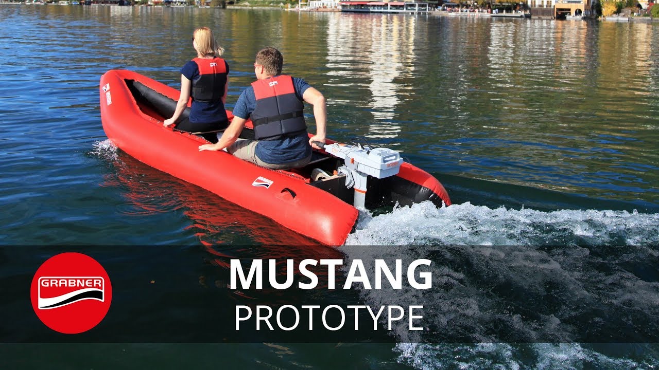 Grabner MUSTANG Schlauchboot | Prototyp - Serienboot außen rot!