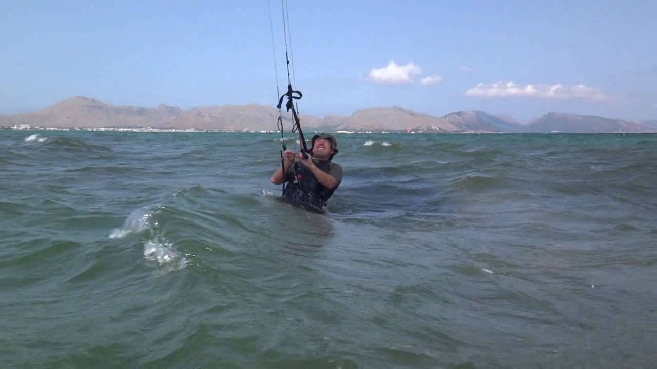 Russian kite student edmkpollensa Mallorca PortBlue Hotel kite school second hour lessons