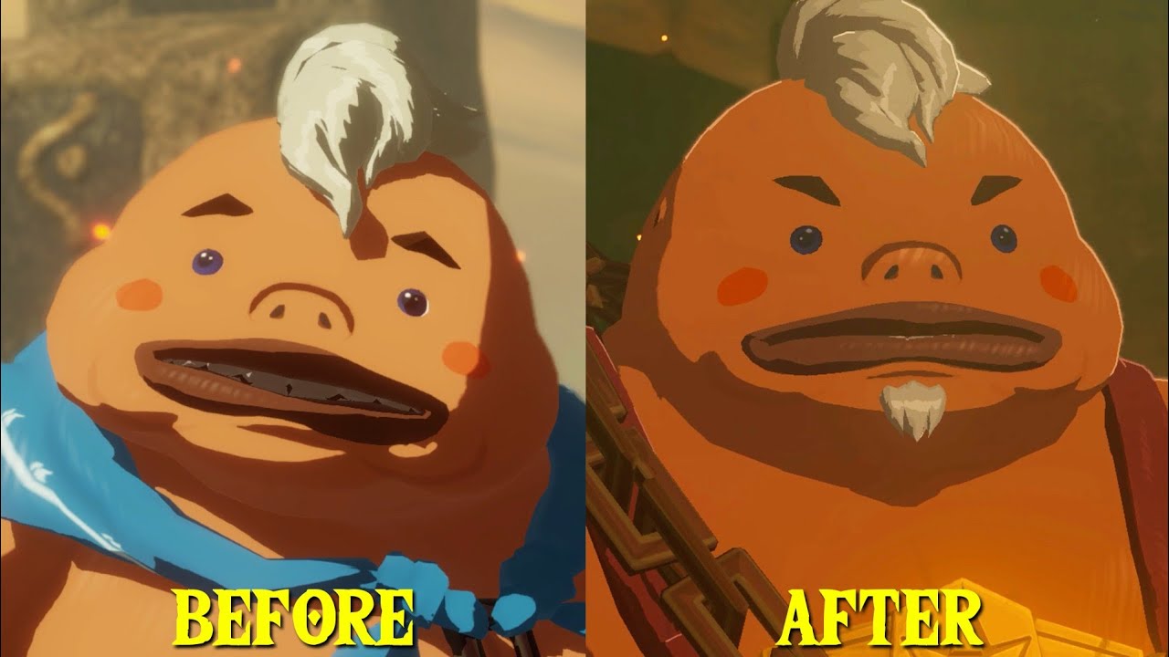 Yunobo Before & After - The Legend Of Zelda Tears Of The Kingdom Vs Hyrule Warriors Age of Calamity