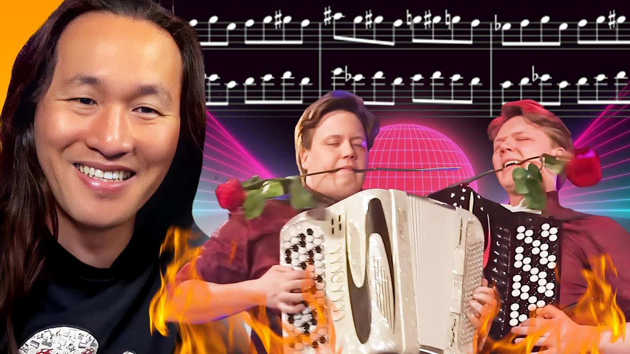 Insane Accordion Cover of Through the Fire and Flames!