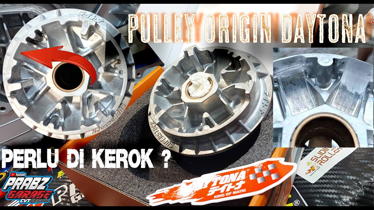 Apakah Jalur Roller Pulley Daytona Perlu Di Kerok Lagi ❓ #prabzgaragecvt  #prabzgarage
