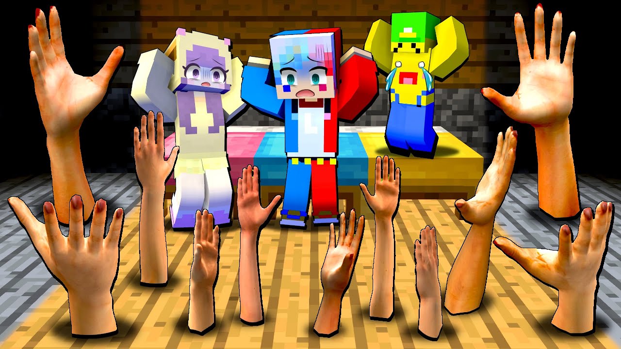 【ベッドの下から恐怖の手⁉️🖐️】訳アリの危険なバイトをした結果…😱【マイクラ マインクラフト】ぽっぴんず