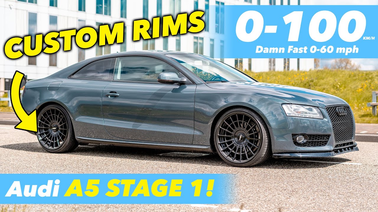 ТЮНИНГ Audi A5 2.0 TFSI 180 л.с. Stage 1 Разгон 0-100 (230+ л.с.)💙