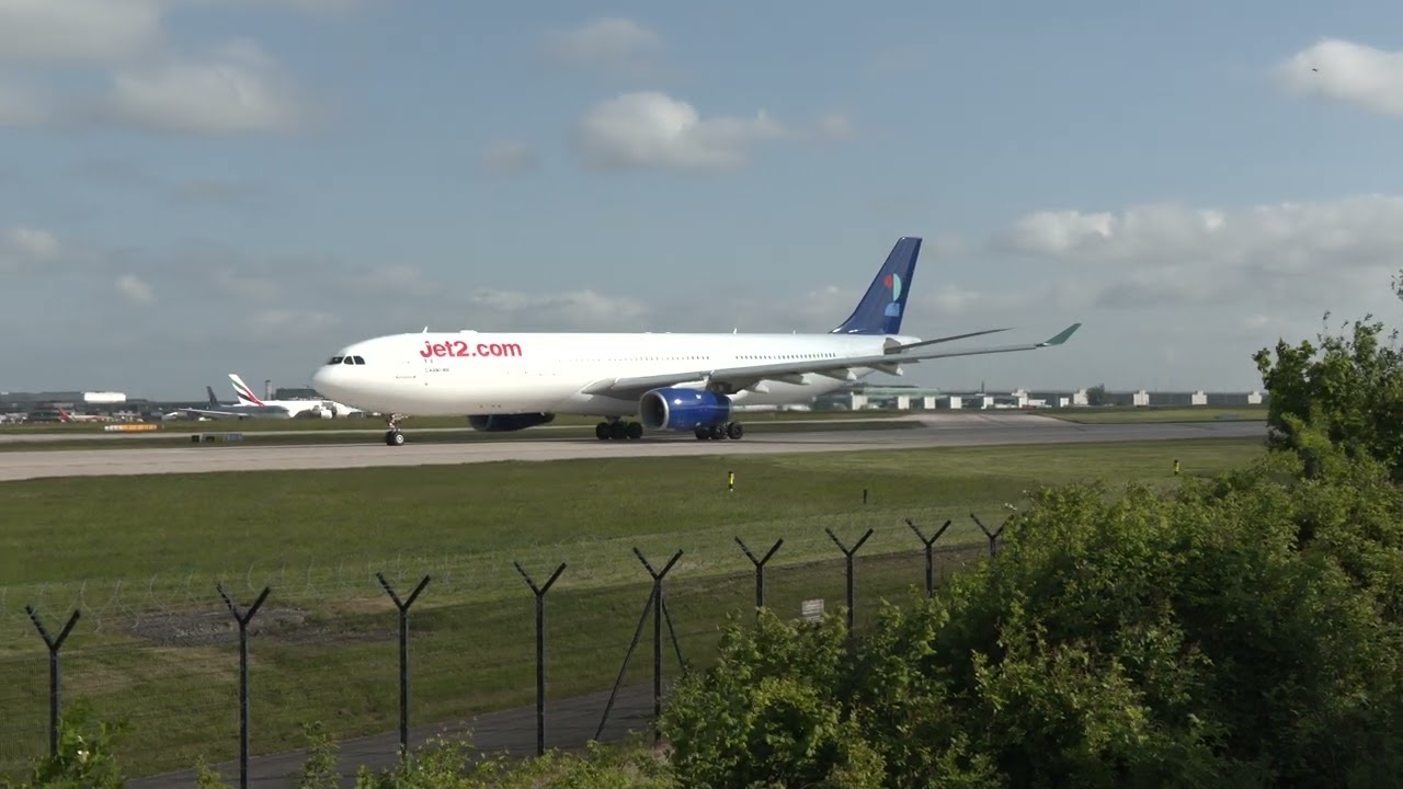 CS-WFP Airbus A330-343 - Jet2.com Over the fence aviation photography. Aviation videos.