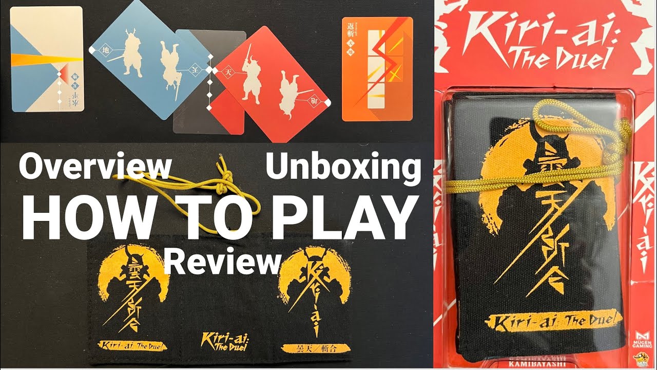 Kiri-Ai: The Duel Card Game | Unboxing How to Play & Review | Kamibayashi | Mugen Gaming | Samurai