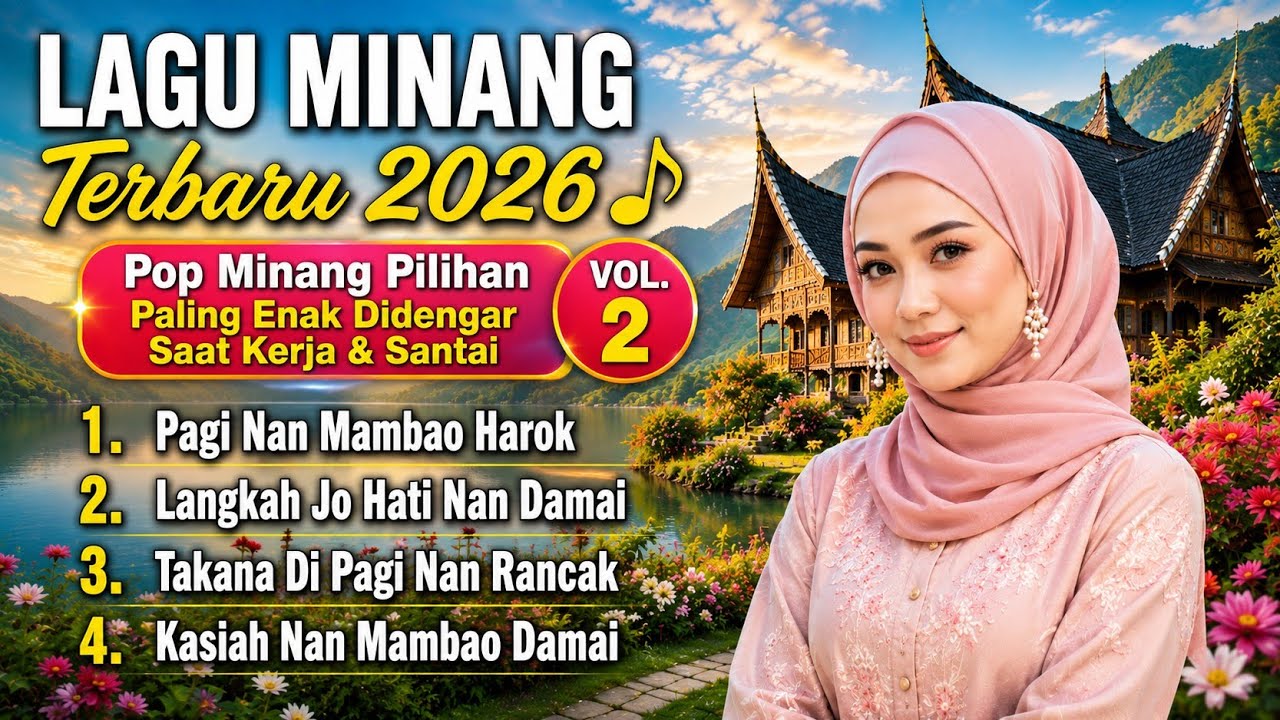 Lagu Minang Terbaru 2026 🎵 Pop Minang Pilihan Paling Enak Didengar Saat Kerja & Santai Vol.2