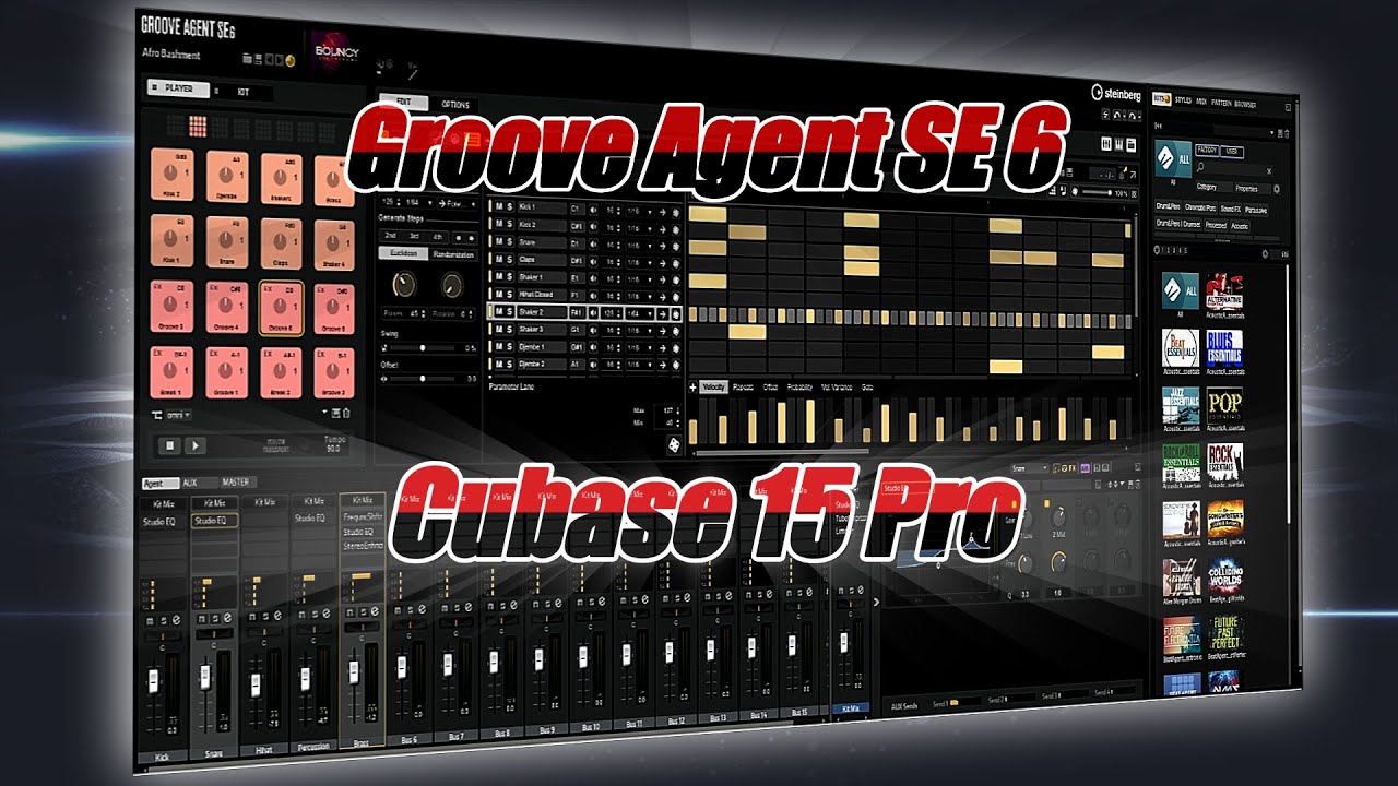 Groove Agent SE 6 _ Cubase 15 Pro.....انسي اللوبات الجاهزة - اصنع ايقاعات بنفسك مع