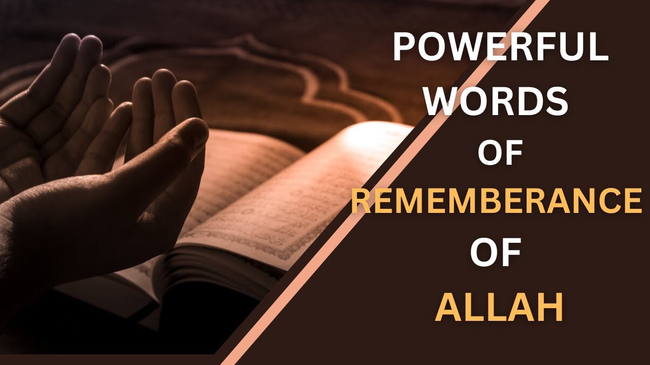 Short yet powerful words of remembrance of Allah #islam #islamic #dua #islamicreminder #allah