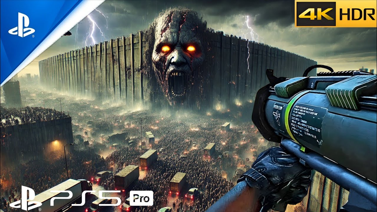 ZOMBIE ATTACK ON USA STADIUM (PS5 PRO) Realistic Ultra Graphics Gameplay [4K 60FPS HDR]