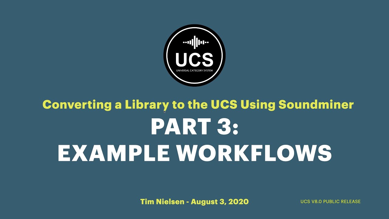Using Soundminer to Build a UCS Library - 03. Compound Workflows
