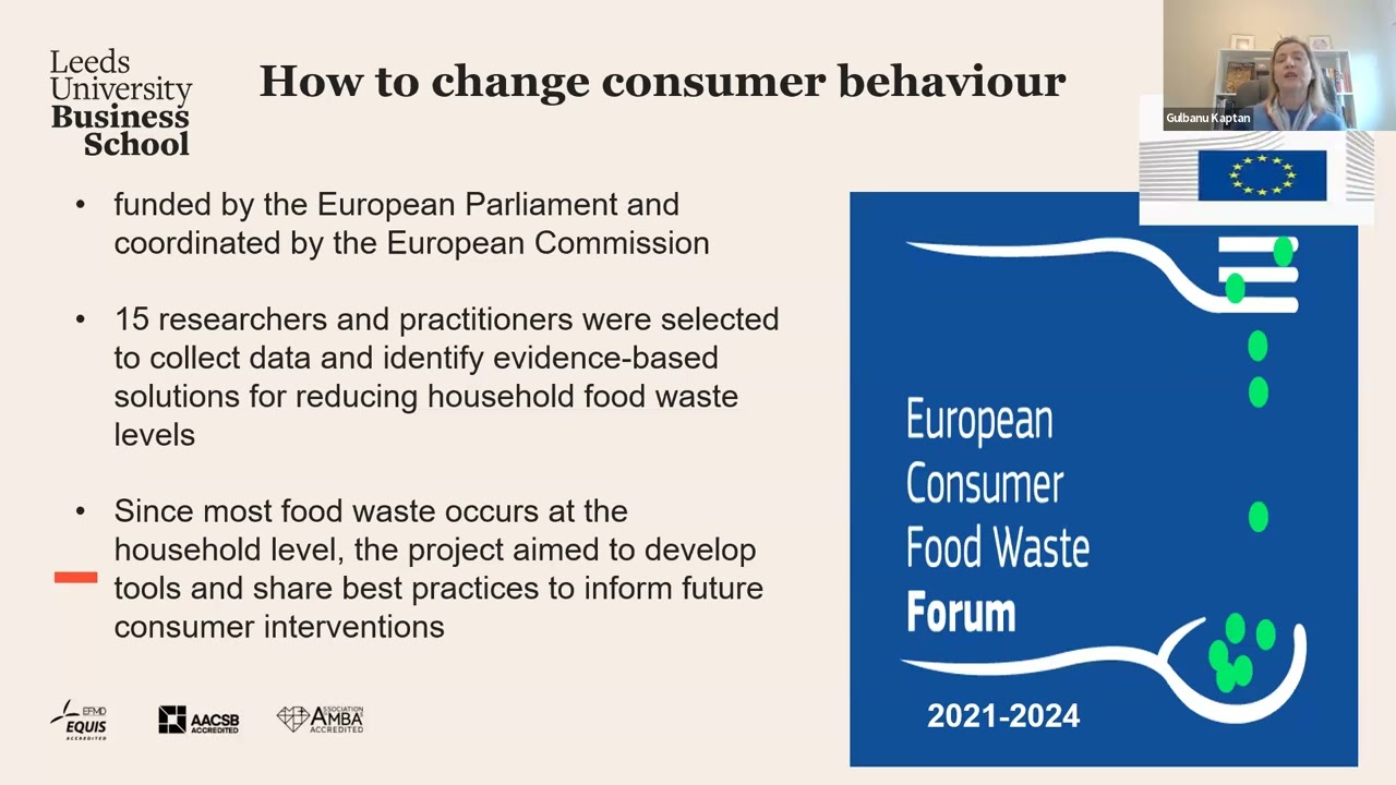 Dr Gulbanu Kaptan | Reducing Household Food Waste: Behavioural Insights for Climate Action