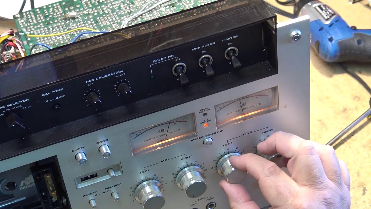 Akai GXC 570D 3Head Cassette Deck Service