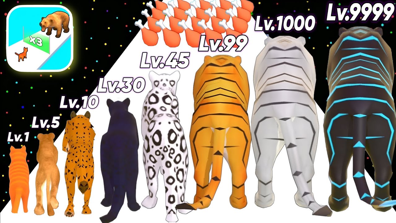Cat Evolution Run - Level Up Cats Max Level Gameplay Android,iOS (Insect Evolution Run)