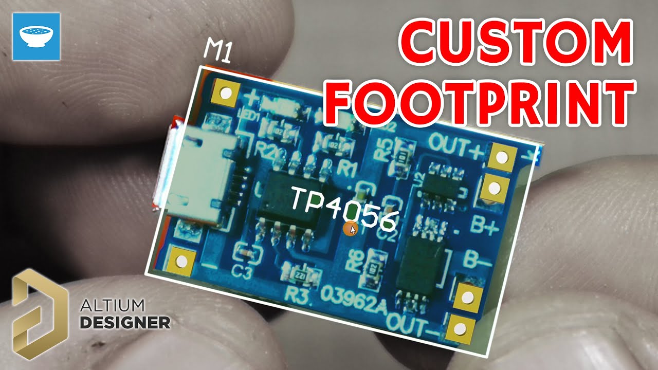 How to make a footprint for a TP4056 module in Altium Designer