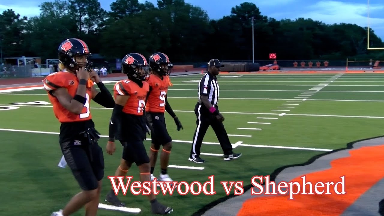 Westwood vs. Shepherd Highlights. Coach Bishop interview. Palestine, Texas.