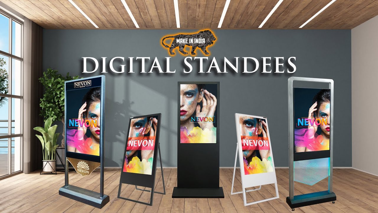 NEVON Digital Standee for In Store Advertising | Made in India Digital Signage Displays