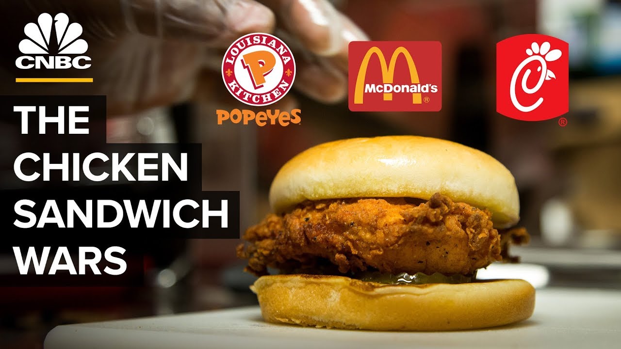 McDonald's, Popeyes, Chick-Fil-A и война куриных сэндвичей