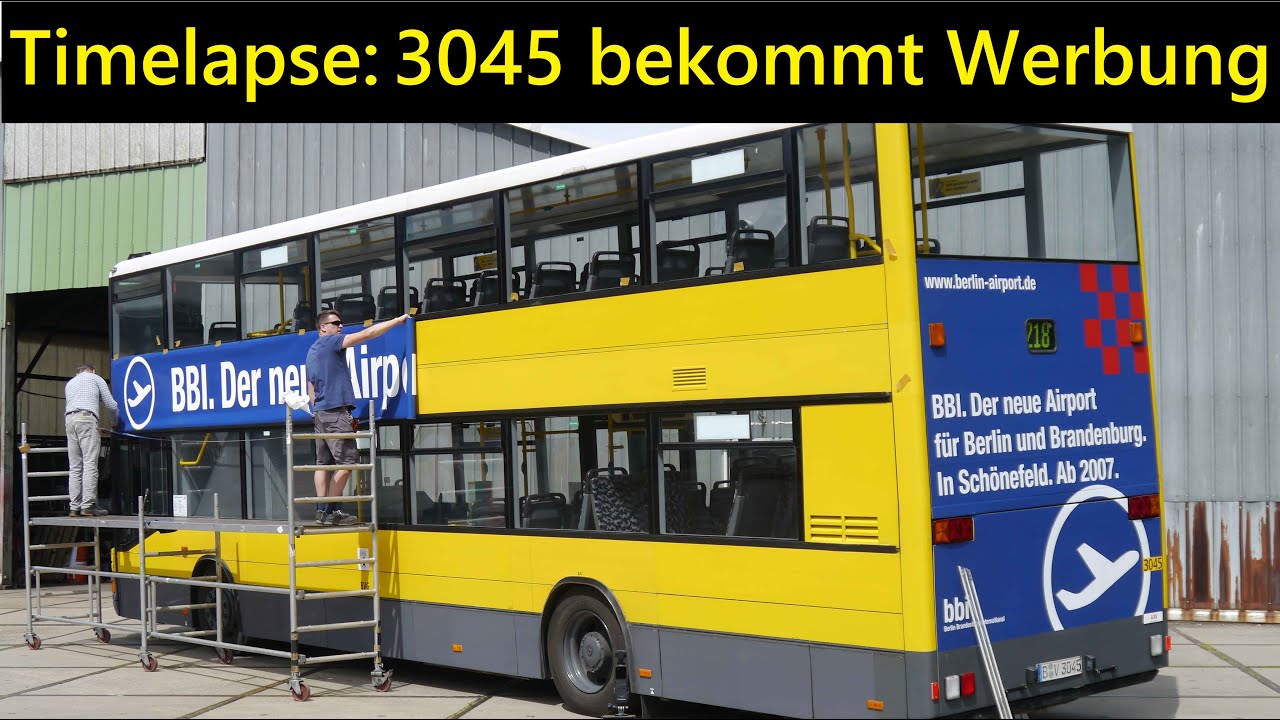 In Zeitraffer bekommt Traditionsbus 3045 BBI-Werbung | ATB-News [7/2020]