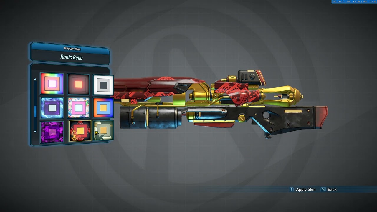 Borderlands 3's Weapon skins