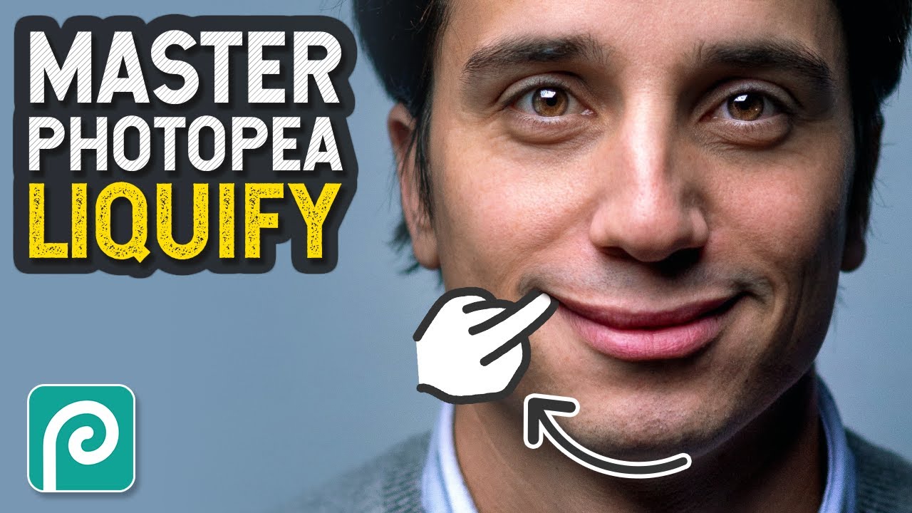 Как использовать инструмент LIQUIFY в Photopea [Основы Photopea]