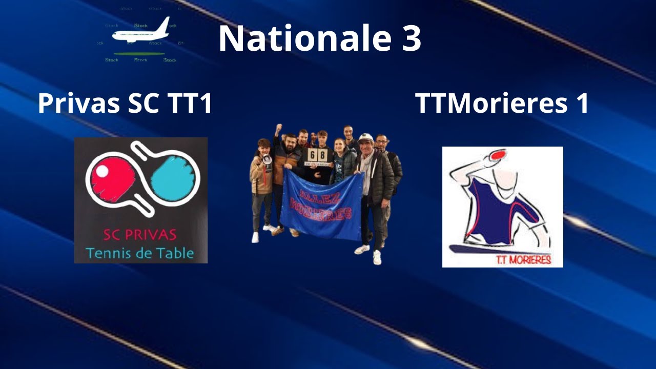 Nationale 3: TTMorières1 VS Privas SC TT1
