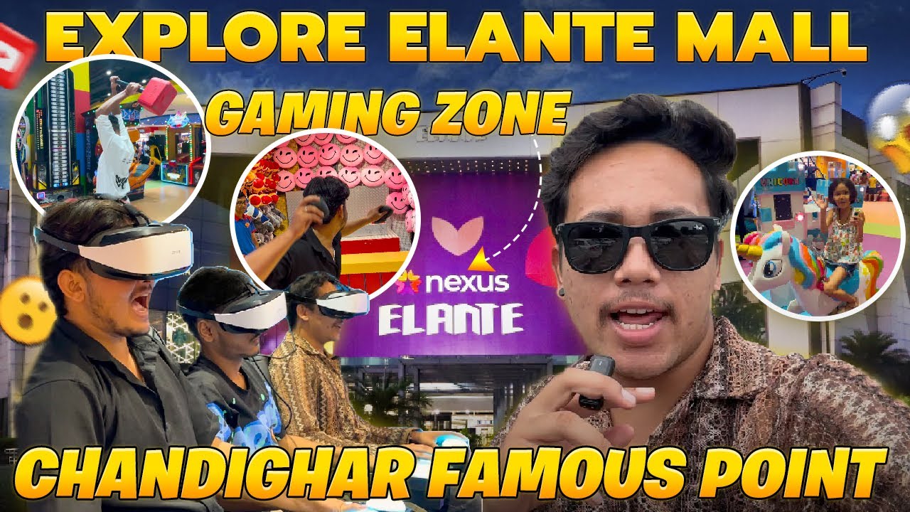 Exploring Elante Mall Chandigarh Famous Point || Food, Shopping, Funcity, Largest Mall