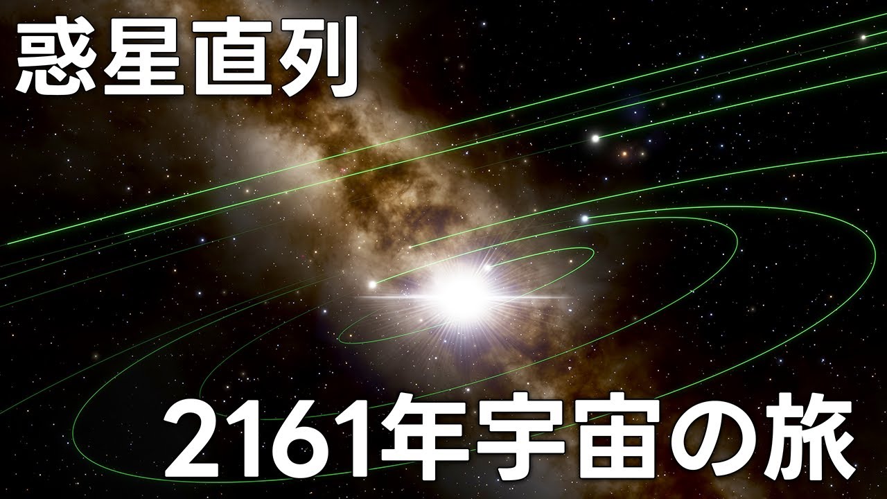 2161年に惑星が並ぶので宇宙の旅に出発する【JST 午後正午】