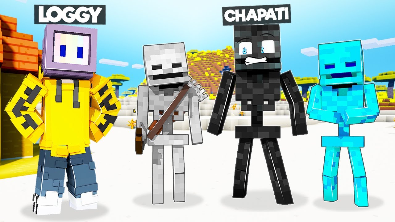 I TROLLED LOGGY AS SKELETON | MINECRAFT