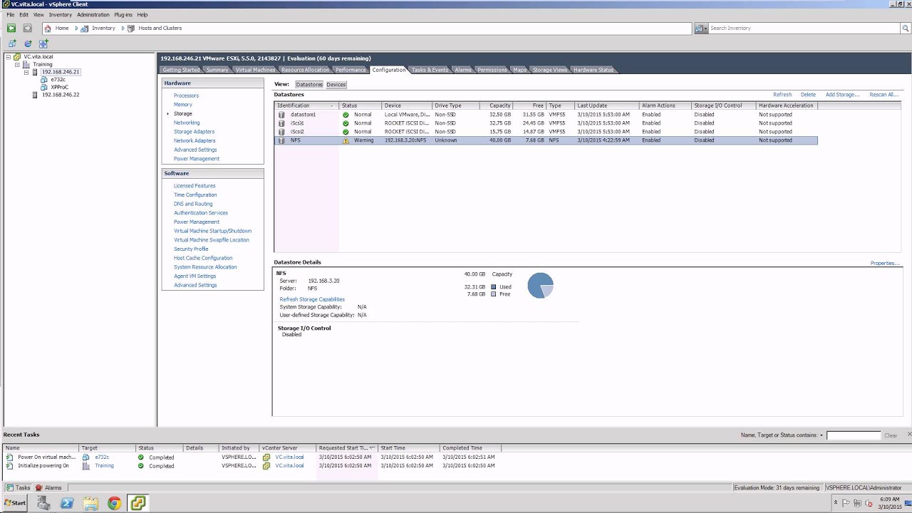 Vmware vsphere 5.5 - Lab 12 - MultiPathing