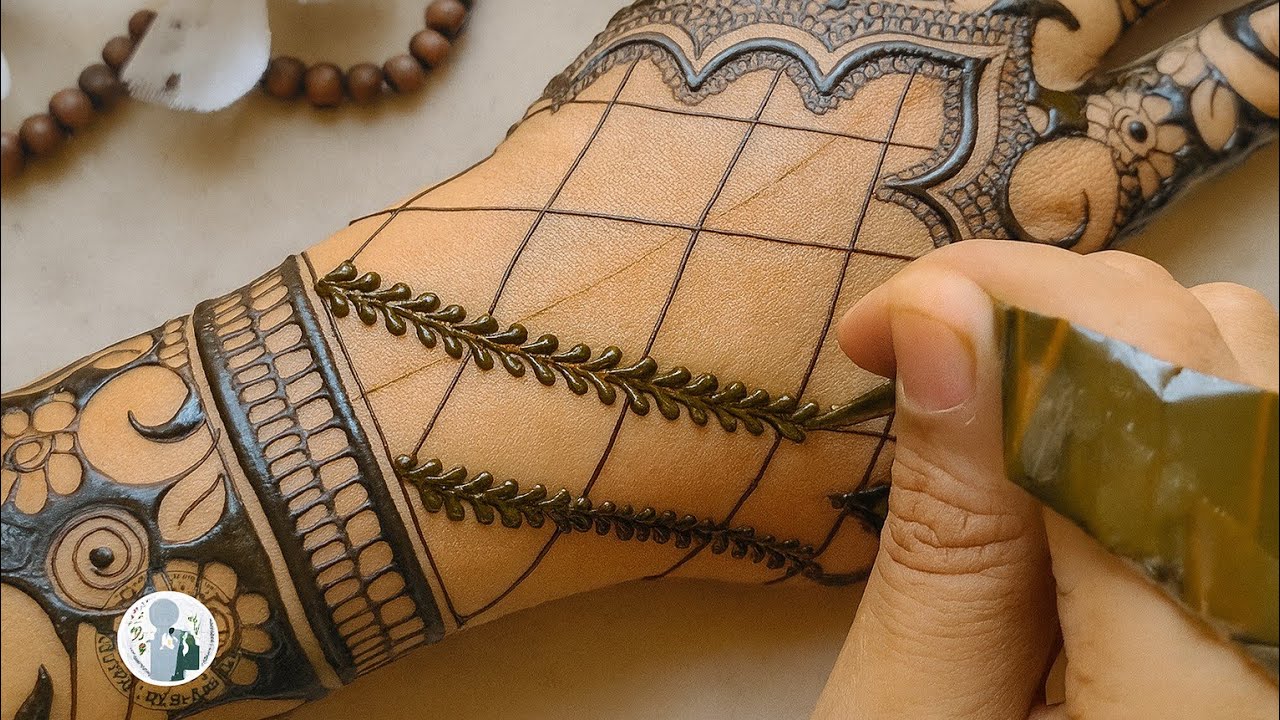 Step by step insta viral henna || newly bride henna || mehndi by shiri || back mehndi 