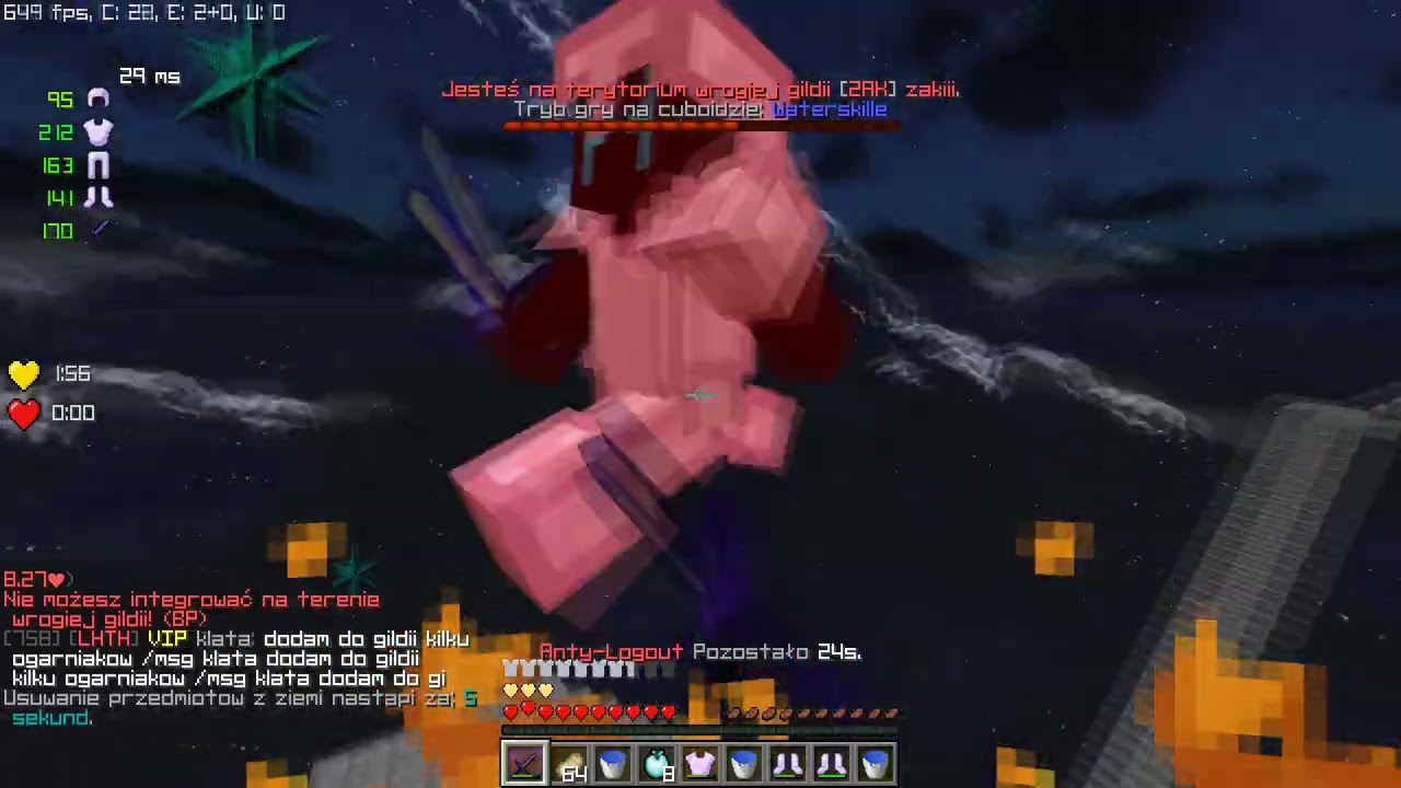 WATERMC.EU ZNOWU NAJLEPSZY WSZYSCY PADAJA W STRACHU ZOBACZ JAK  TOP1 #blazingpack  #minecraft