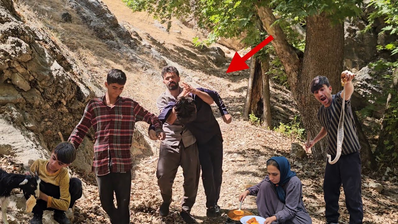 Shoja Hossein's family adventure along the raging river