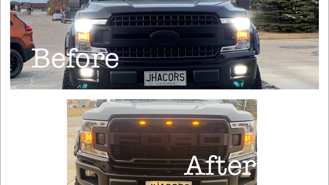 2018-2020 F150 Raptor Grill Install #Jhacors Vlogs