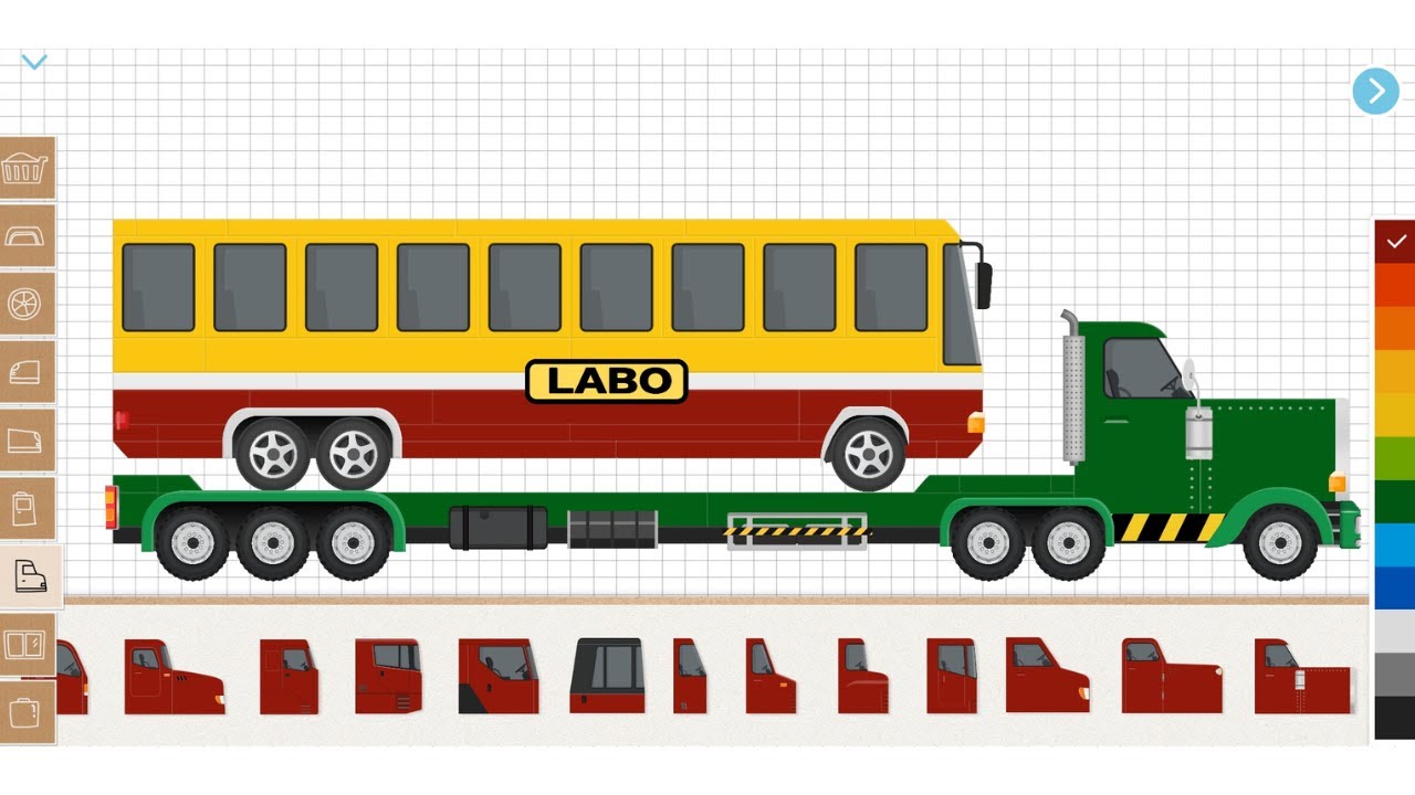 Labo Truk Konstruksi | Membangun Truk Pengangkut Bus Labo