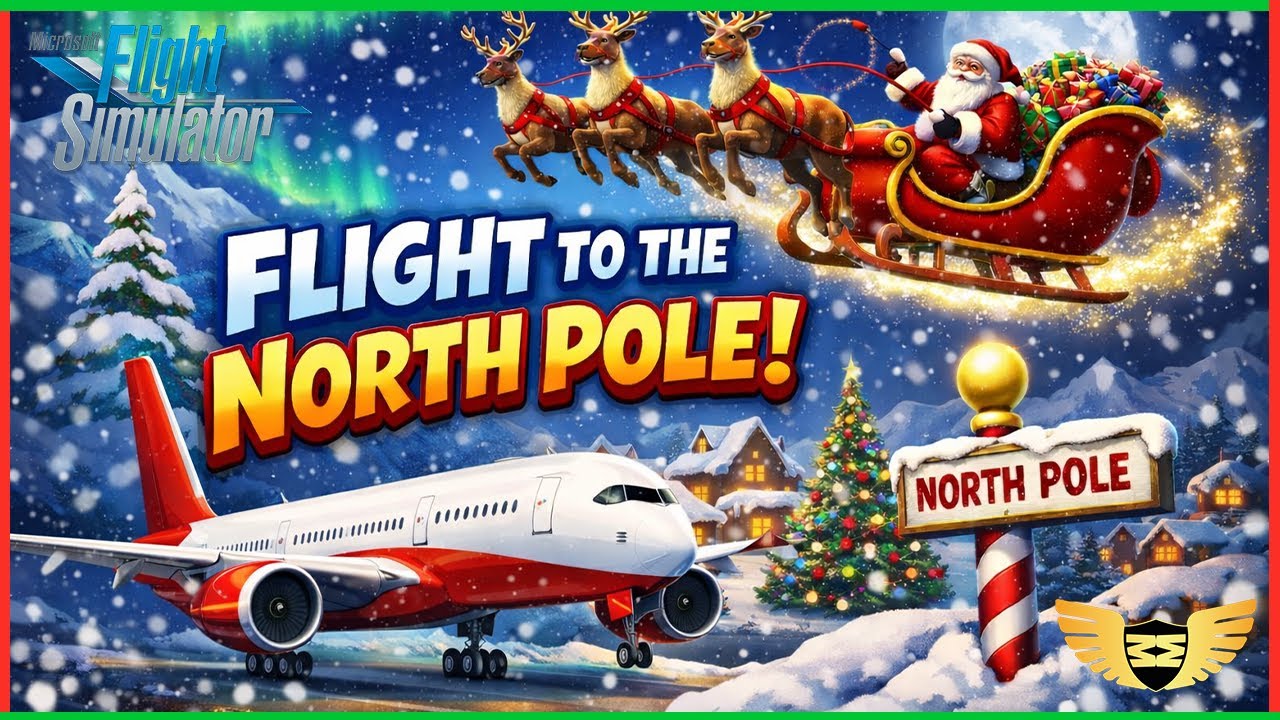 Christmas even long haul to see Santa for the Kids! St Jude charity flight to the North Pole A350