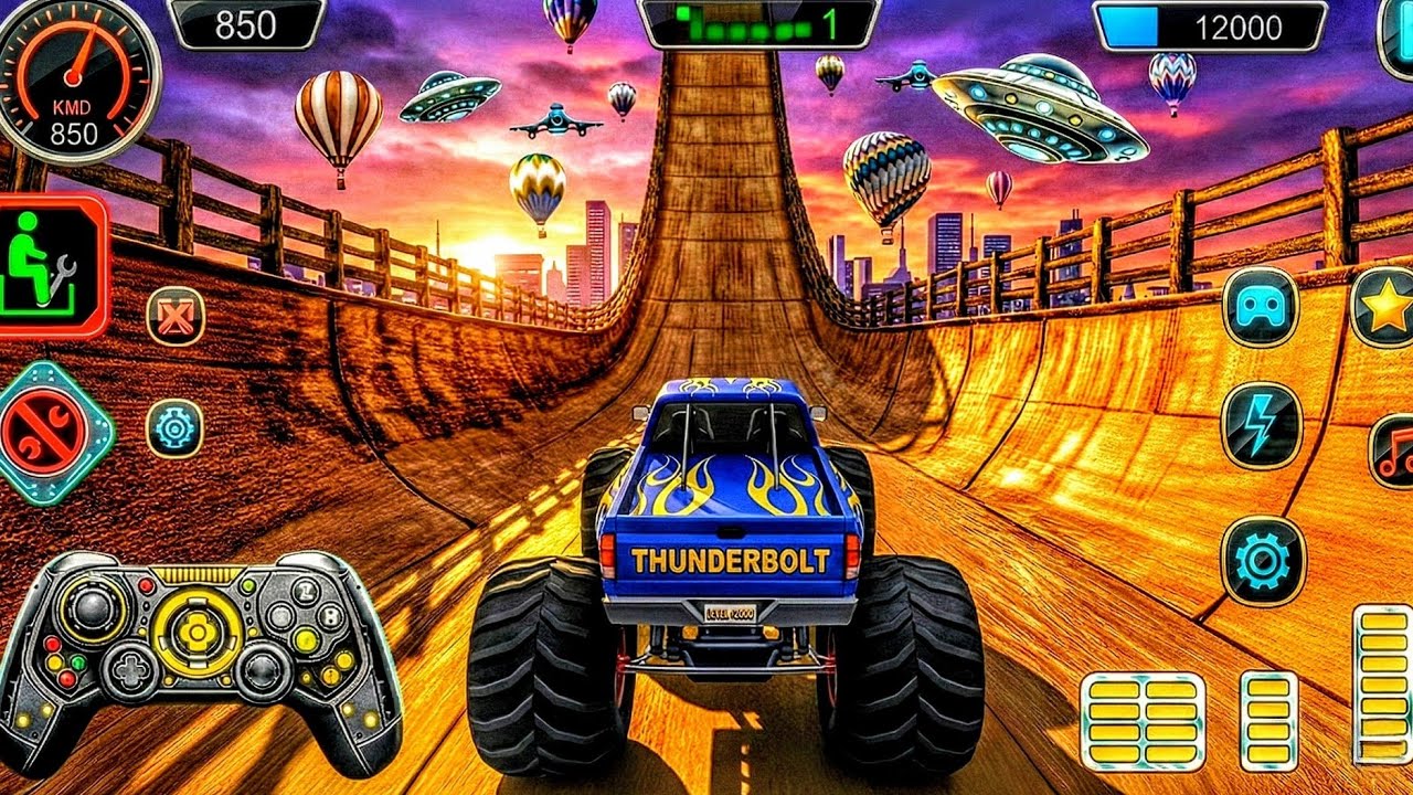 Extreme Monster Truck Stunts & Crashes! 🚨 Impossible Ramp Jumps (2026) | Android Gameplay