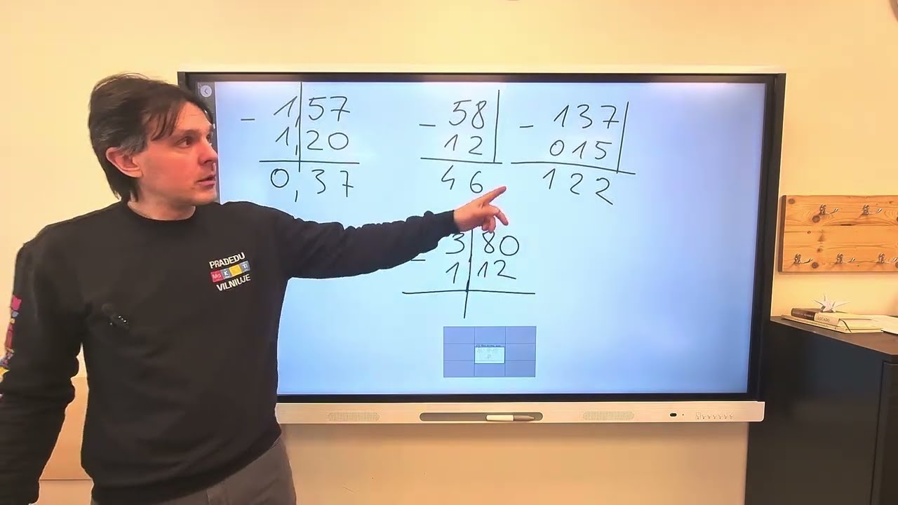5 kl. 6.2.2. Atimame dešimtainius skaičius