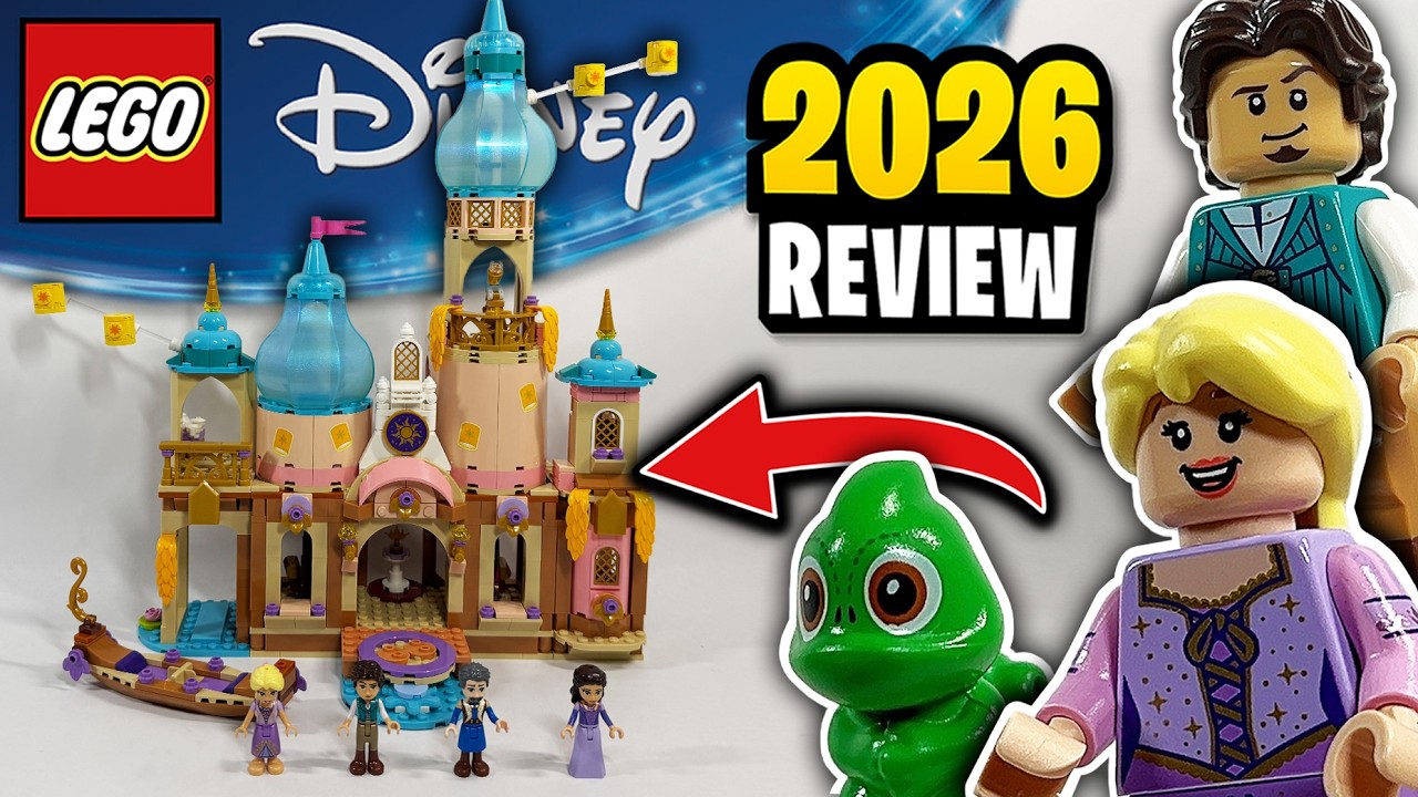 LEGO Disney Замок Рапунцель (43297) &mdash; обзор набора 2026 года и добавление минифигурок
