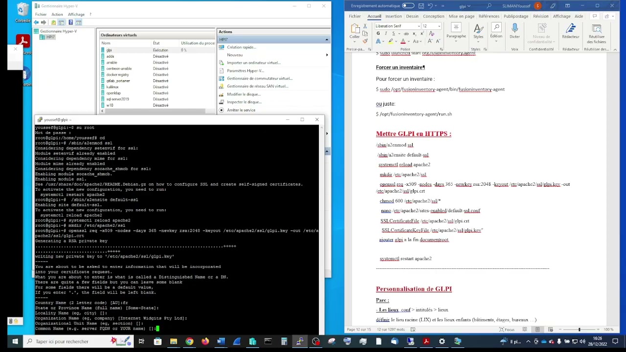 🔴 GLPI-3 : Comment mettre glpi en HTTPS et se connecter sans /glpi