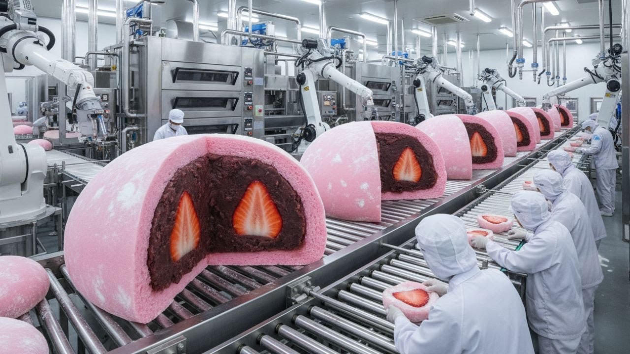 Inside a Modern Mochi Factory: From Glutinous Rice to Soft Elastic Japanese Sweets